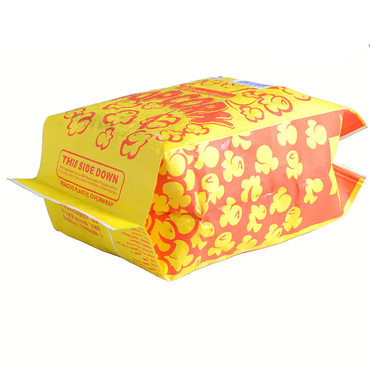custom logo print greaseproof microwave popcorn bags
