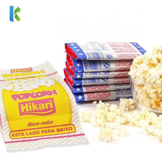 Custom Printed Food Grade Microwave Popcorn Paper Bag Manufacturer in China