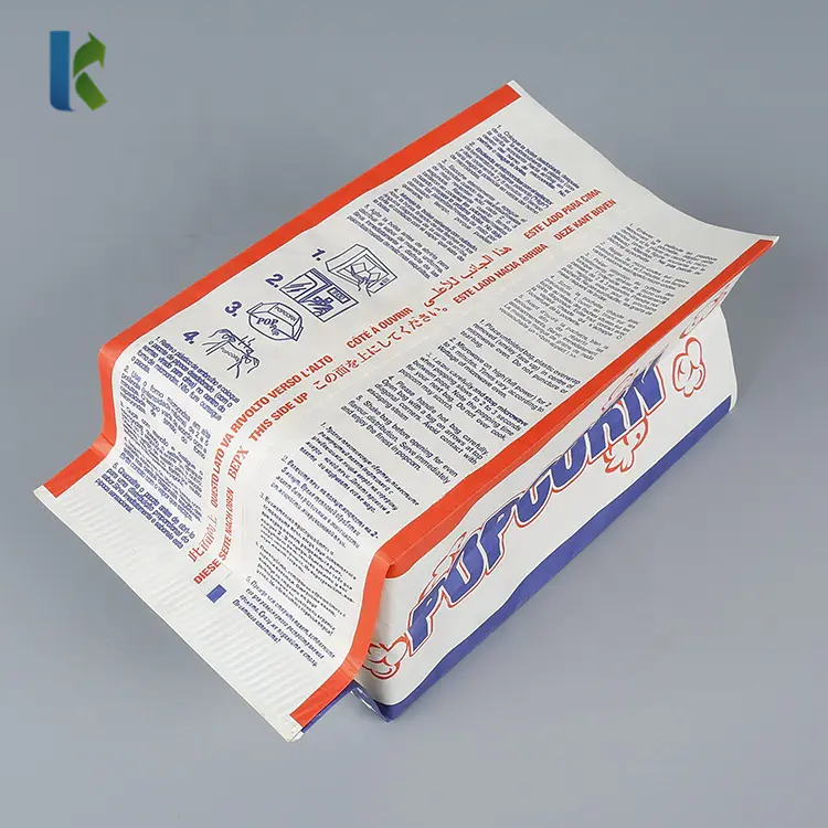 Greaseproof Paper Popcorn Microondas Bag Microwaveable New Para Large Logo CornSealable Bolso Wholesale