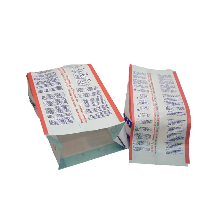 high quality microwave popcorn bags with custom printing double layers greaseproof paper bags with reflective film inside