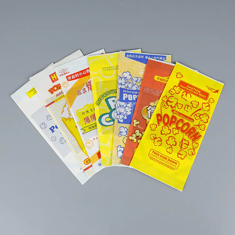 Food grade microwave bags for popcorn packaging