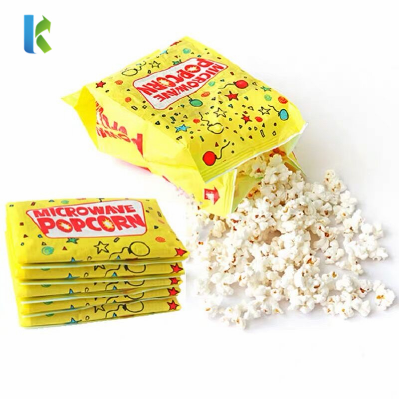 GreaseproofWholesale Craft SealablePopcorn Packaging Bolso Microondas Logo Large Factory Corn BulkNew Para