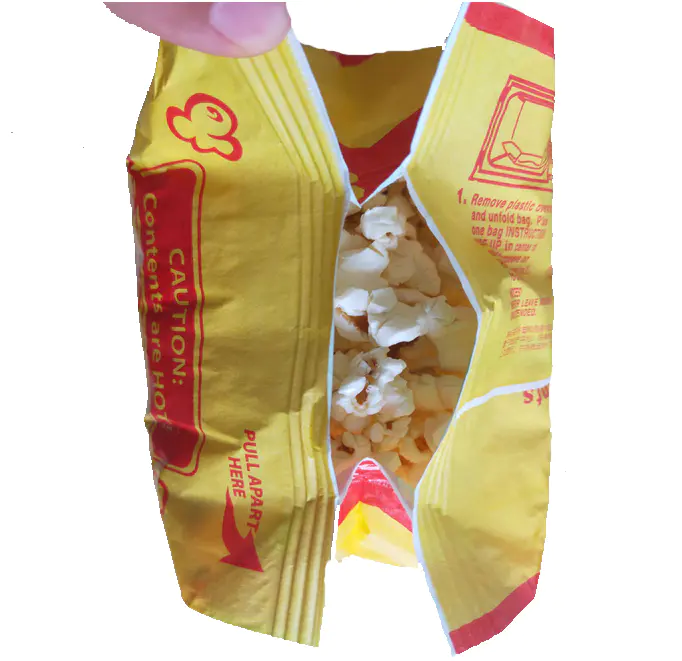 greaseproof microwave popcorn bag
