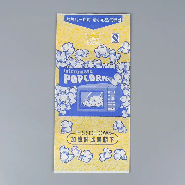 Food grade microwave bags for popcorn packaging