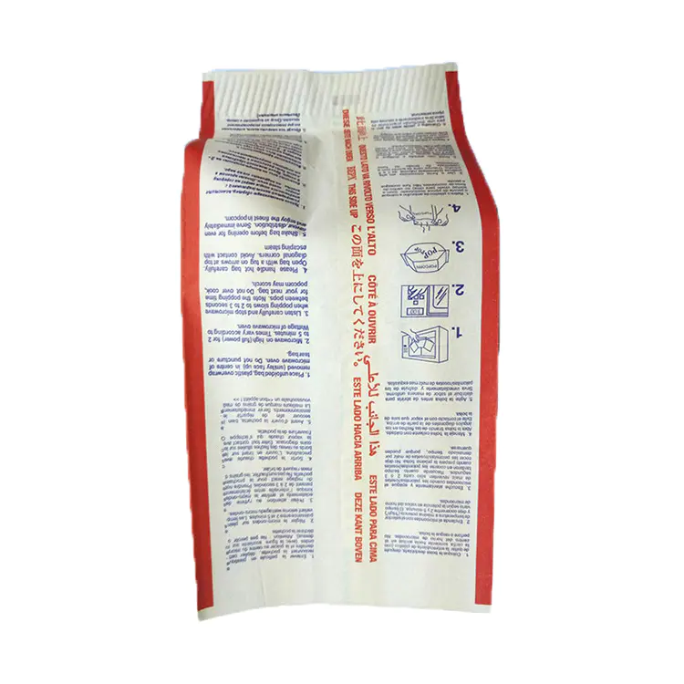 Kolysen High Temperature Resistant Greaseproof Paper Bag for Microwave Popcorn Packing