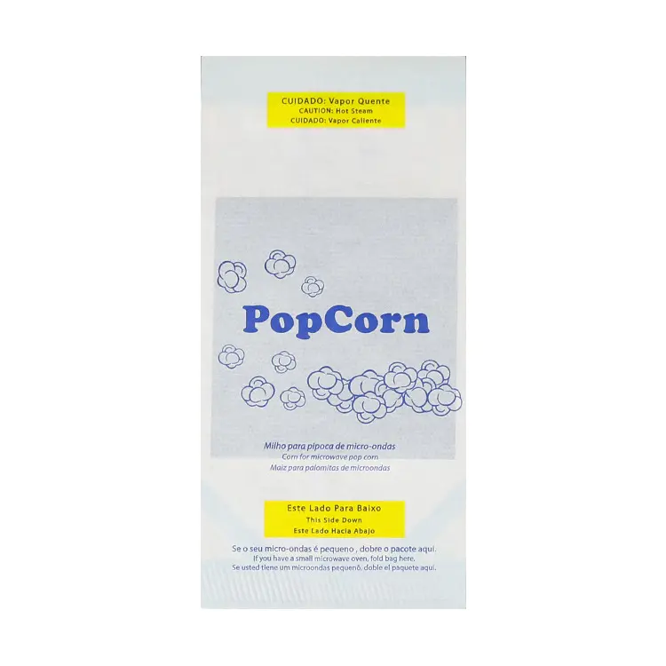 Custom printing food grade heat seal microwave popcorn package paper bag free sample availableExport from China