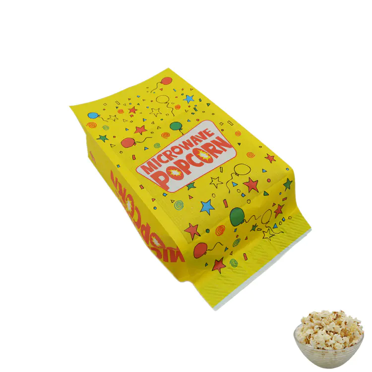Customized Greaseproof Microwave Popcorn Bag