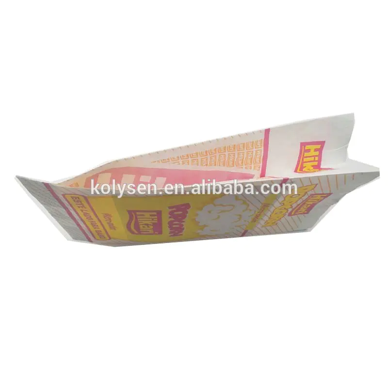 Popcorn Packaging Bags / Kraft Paper Bag for Food Packaging / Microwave Popcorn Bags