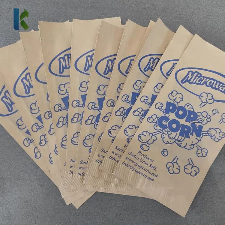 Popcorn Microwave Custom Logo Sealable Bag New Printed Large Design Bulk Wholesale Greaseproof