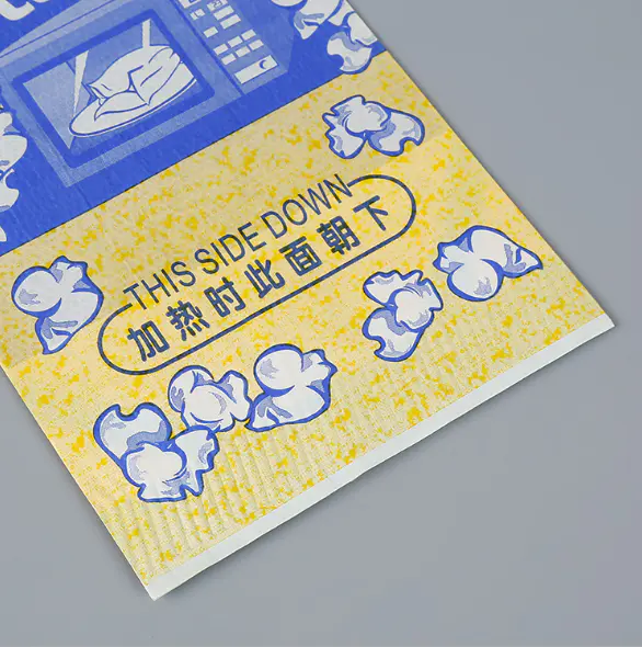 Printed Design Wholesale MicrowaveGreaseproof Logo Custom paper Sealable New Bulk large bag popcorn