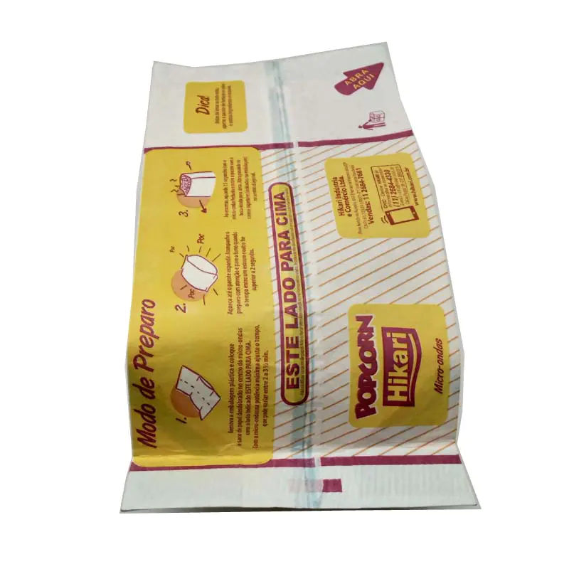 KOLYSENCustomized food gradeside gusset bag microwaveablepaper bagfor 7og popcorn packing made in china