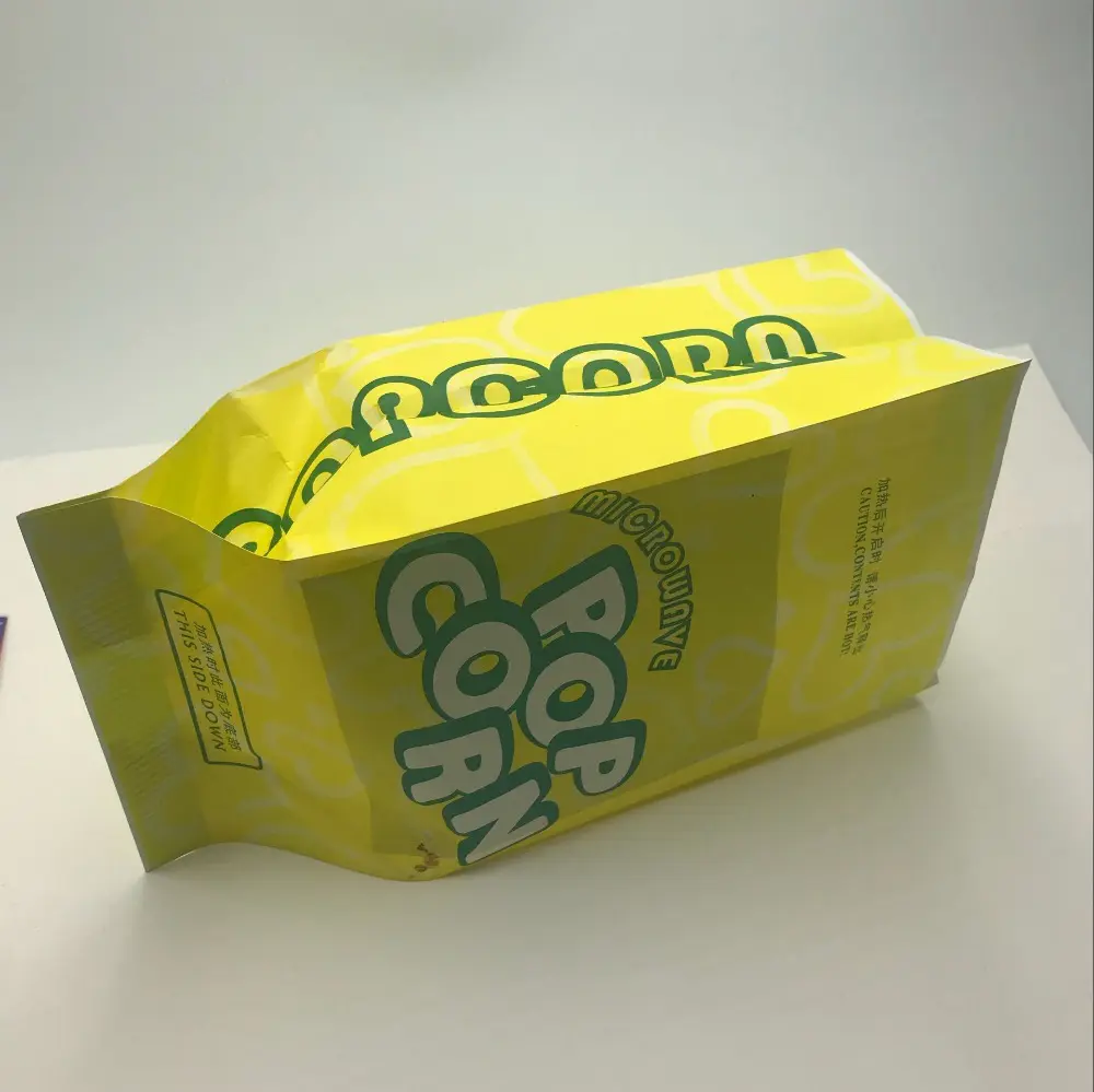 bulkwholesale logo corn microwaveable paper custom printgreaseproofpackaging for popcorn