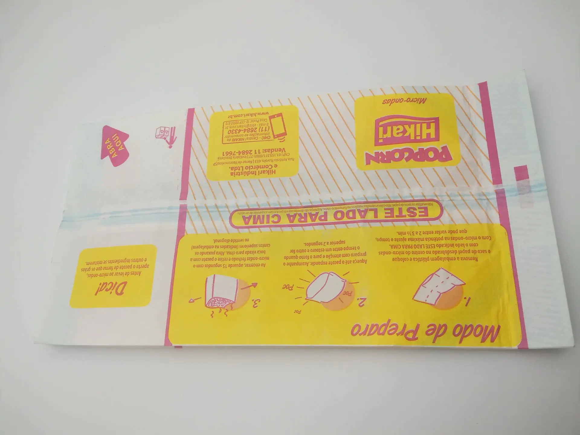 KOLYSENCustomized food gradeside gusset bag microwaveablepaper bagfor 7og popcorn packing made in china