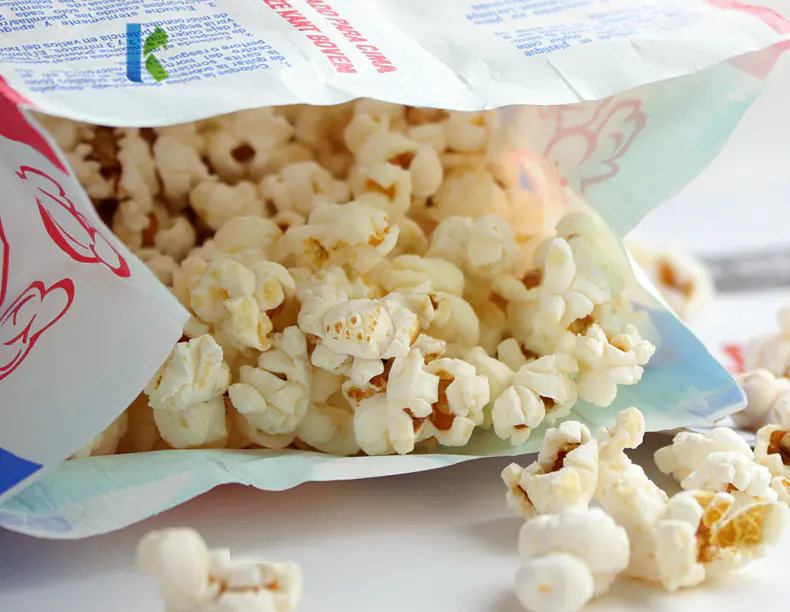 Greaseproof Factory Large New Bulk Corn Logo Sealable Bolso Microondas Wholesale Packaging For Popcorn