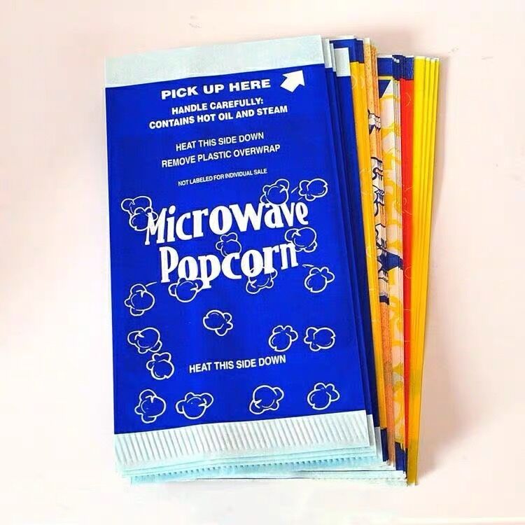 Popcorn Microwave Bag Para Factory Large NewGreaseproof Bulk Logo Microondas Sealable Wholesale Craft Kraft