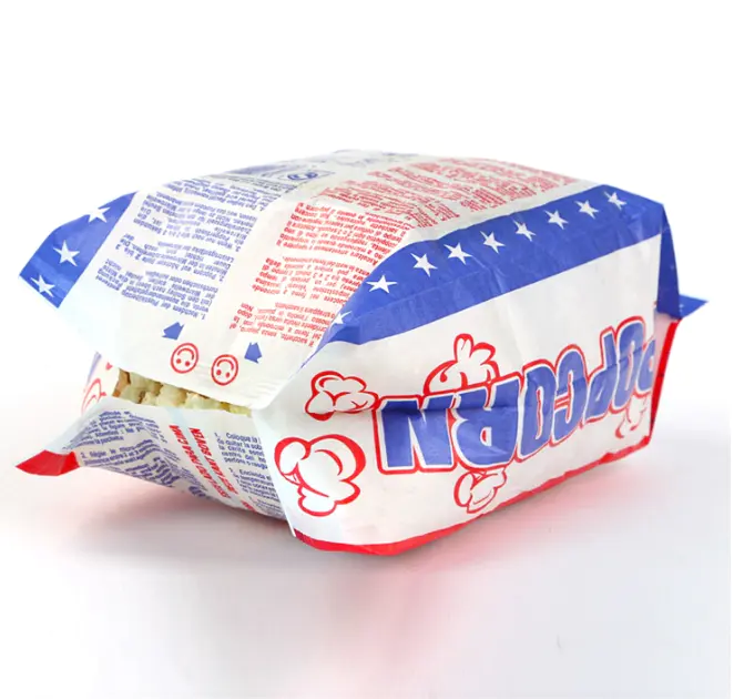 soufflet lateral microwave popcorn sac de papier kraft