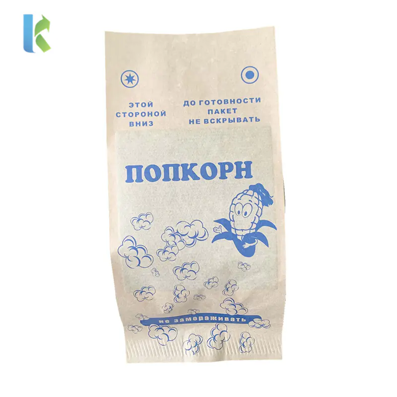 Corn Popcorn Microondas Bolso Sealable Kraft Para Factory Wholesale Logo Bags With Own Design