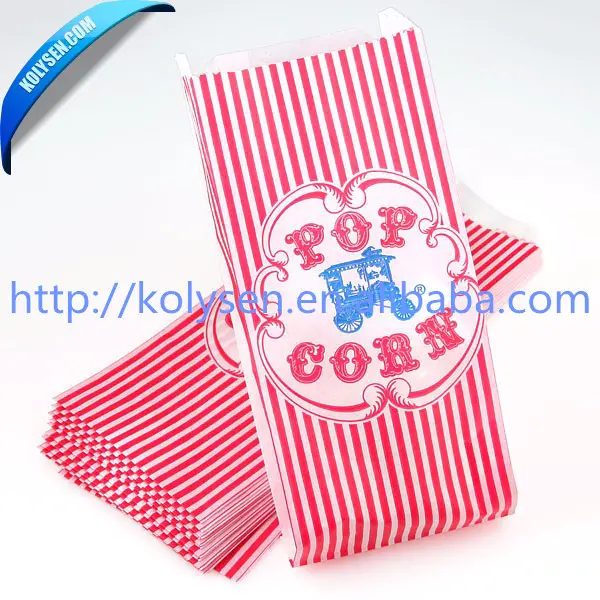 palomitas de papel bolsas popcorn packing bag in china