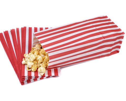 Grease proof paper bags for popcorn packaging