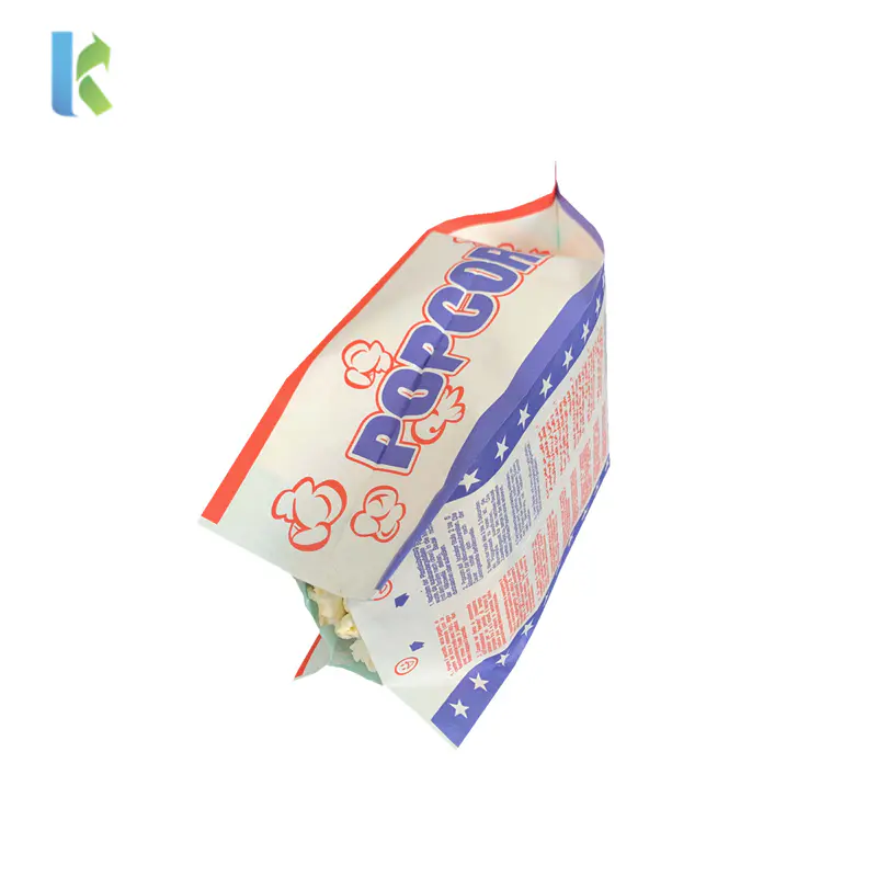 Microondas Greaseproof New Paper Microwaveable Para Popcorn LargeBag Logo CornSealable Bolso Wholesale