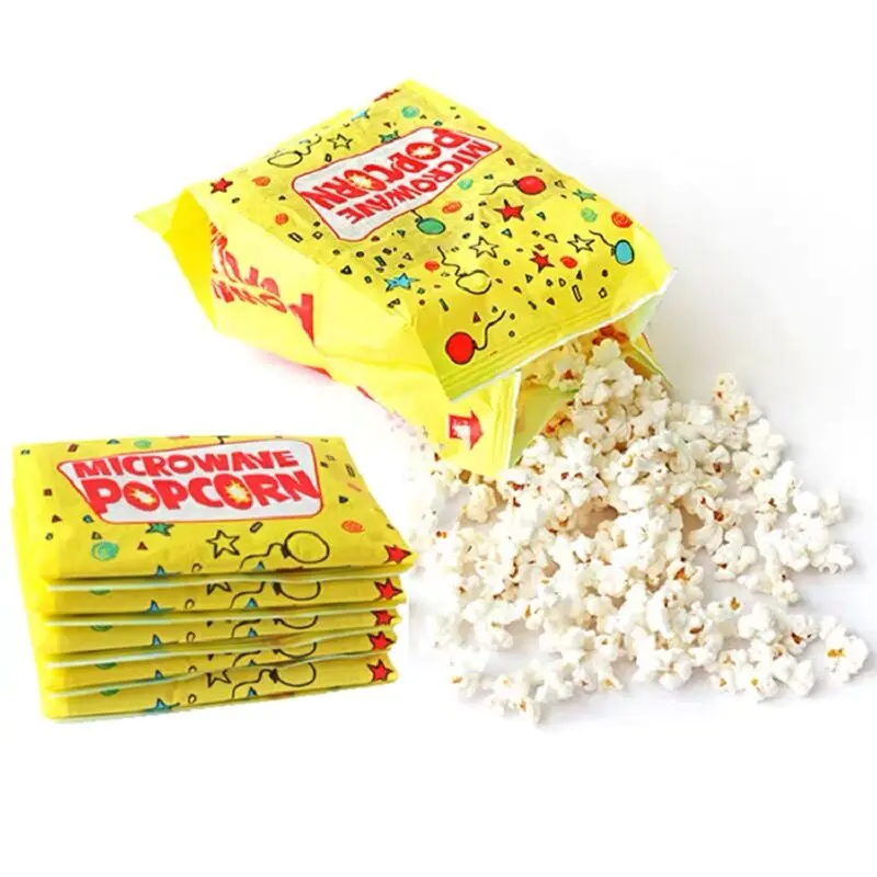 Custom printing food grade heat seal microwave popcorn package paper bag free sample availableExport from China