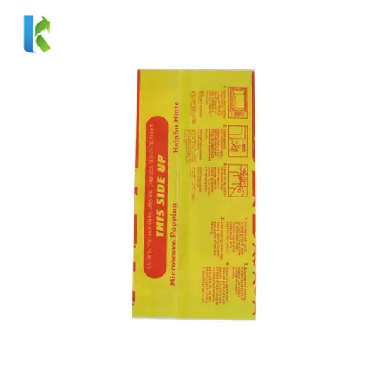 Microonda Sealable Para New Greaseproof Logo Factory Paper Large Wholesale Corn Bulk Sealable Bolso Bags For Popcorn Packaging