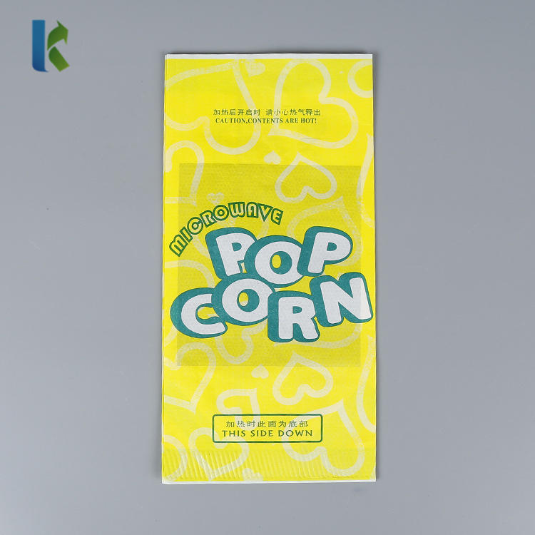 Bolso MicroondasCustom KraftSealable Corn Factory Logo ParaPopcorn Bags With Own Design