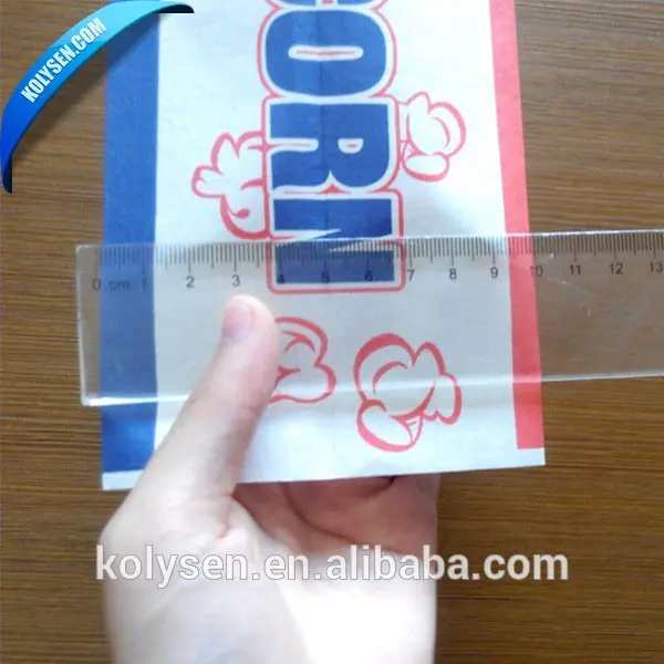 Wholesale Custom microwave popcorn paper bags with different language printing