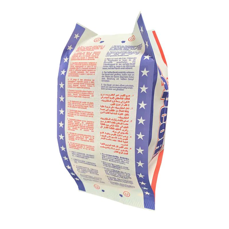 Food Grade Disposable Microwave Popcorn Packaging Bag