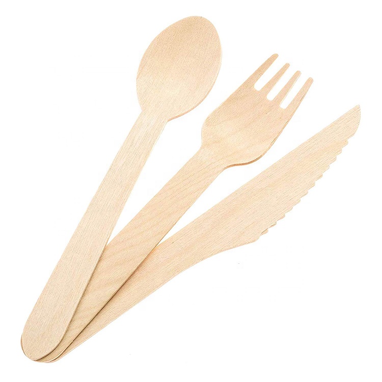 Environmentally friendly disposable biodegradable wooden cutlery,birch wood disposable cutlery