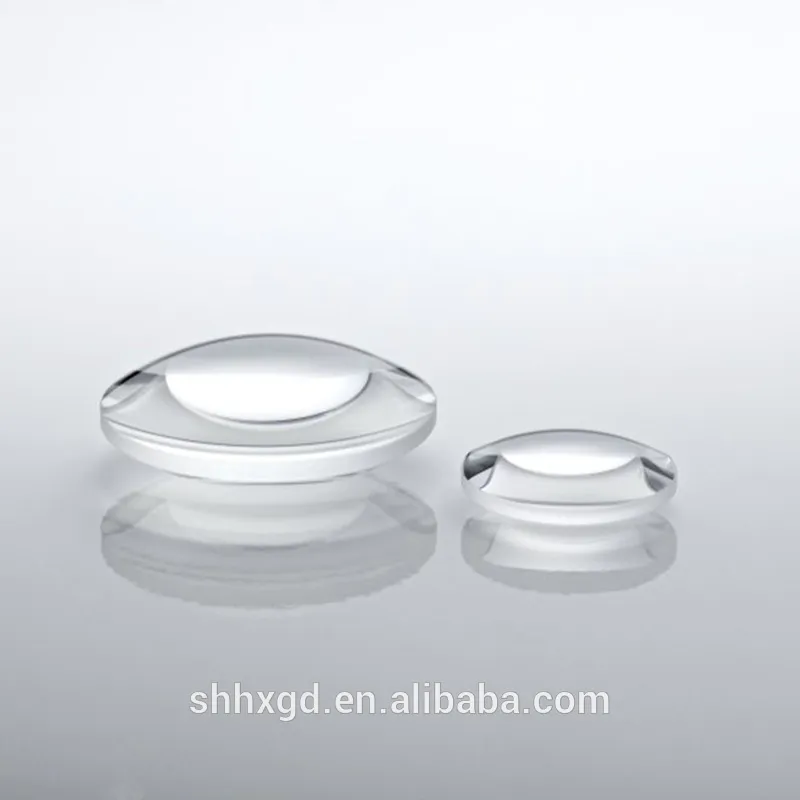 Quartz materials lens used in aspherical biconvex cylindrical lenses