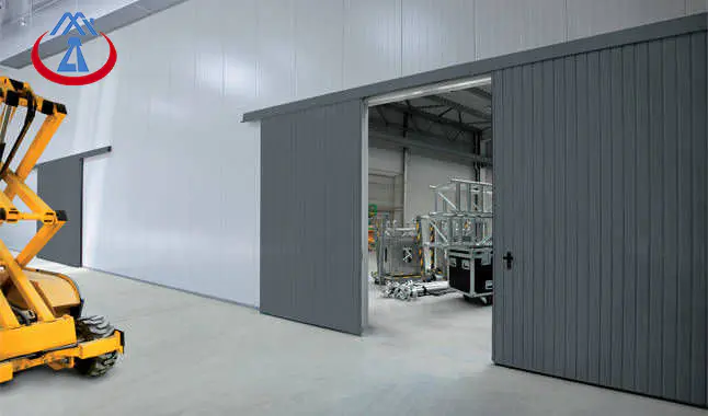 Electric Metal Security DoorIndustrial Sliding Door for Warehouse