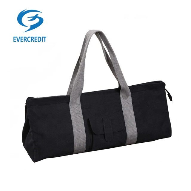 Large exercise canvas yoga mat bag tote carrier with pocket and durable strap sports gym bags
