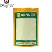 Wholesale 250g 500g custom design stand up ziplock seed plastic packaging bag