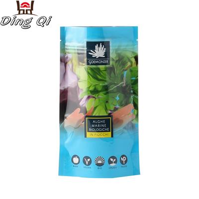 Supermarket big size resealable hdpe plastic bags custom logo for frozen food