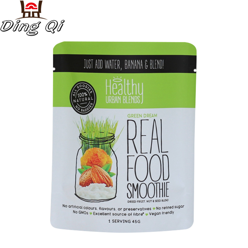 45g real food smoothie freezer bags stand up pouch