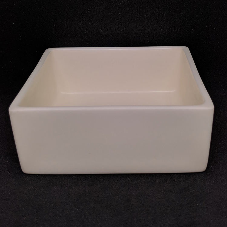 Refractory ceramic 70 mm alumina ceramic rectangular crucible boat