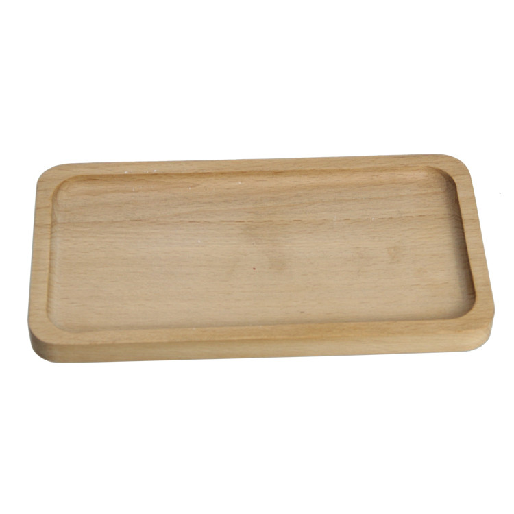 custom contracted wind small wood natura color wooden tray for food or tea