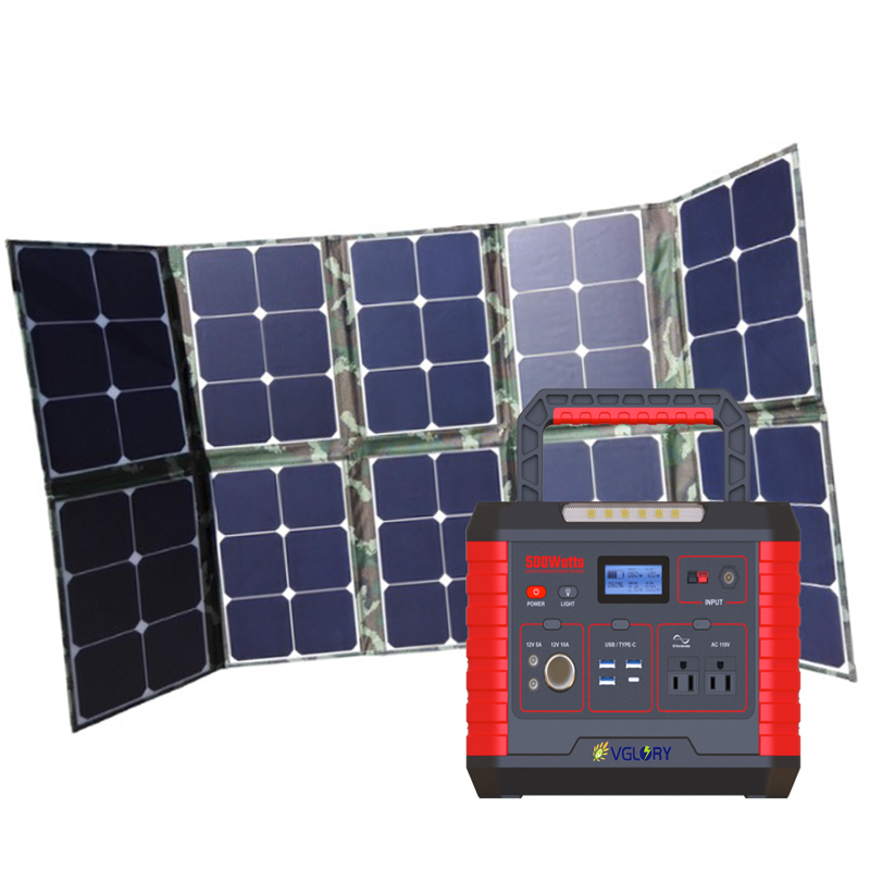 Portable 1kw New-solar Systems Power Home Light 1000 Watt Small Camping Outdoor Solar Energy System
