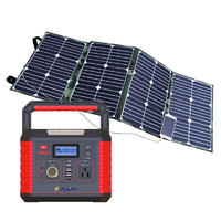 300wPortable Home Power Emergency Deep Cycle Inverter Charger Generator With Solar Backup Battery