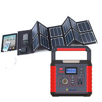 Display Screen Generator 1000w 220v Capacitybank Solar Panel Portable Lithium Battery System Camping