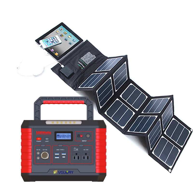 Battery System For Computer 300w Portable Power Generator With 4 Ports Usb Mini Solar Ac Charger