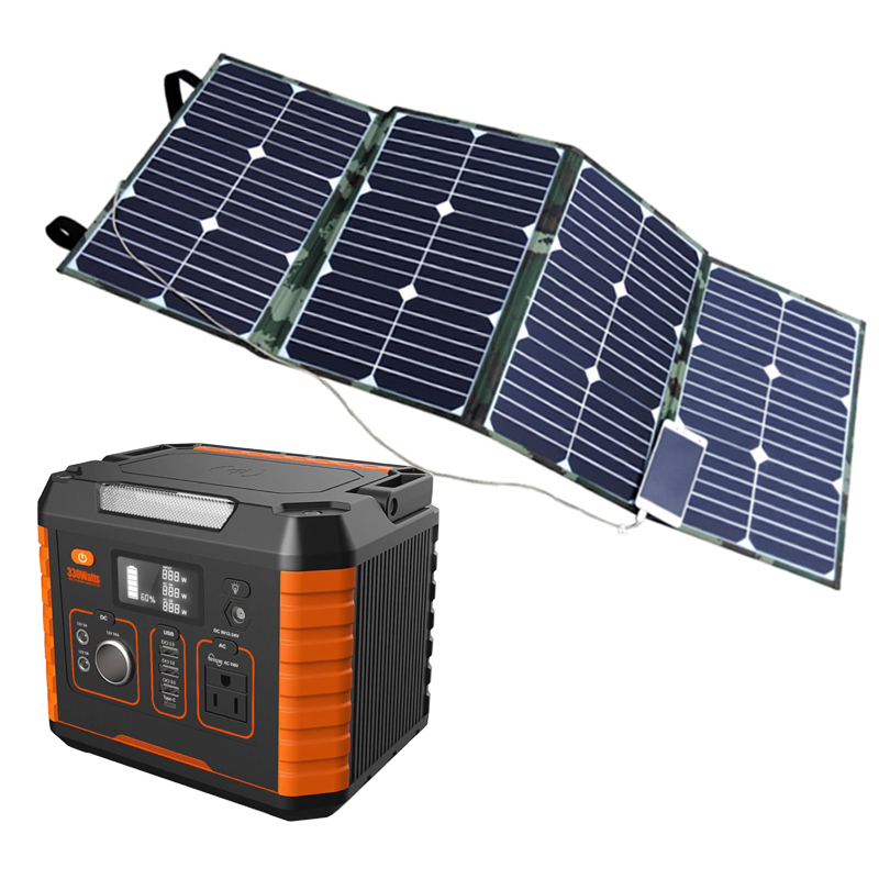 Portable Solar Panel Kit With Battery And Inverter