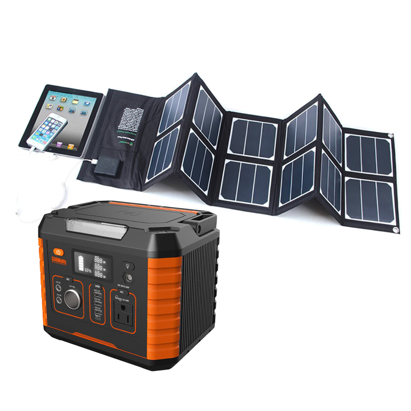 Grid China 500va 200w 300w Panel Mobile Power Rechargeable Lithium-ion Portable Solar Energy Battery System