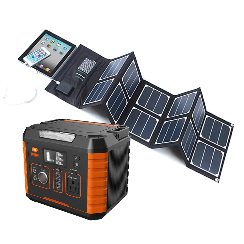 Mobile Charging Camping Bank Powered Power 12v Dc Battery Backup 500w 1000w Solar Generator For Alarm System