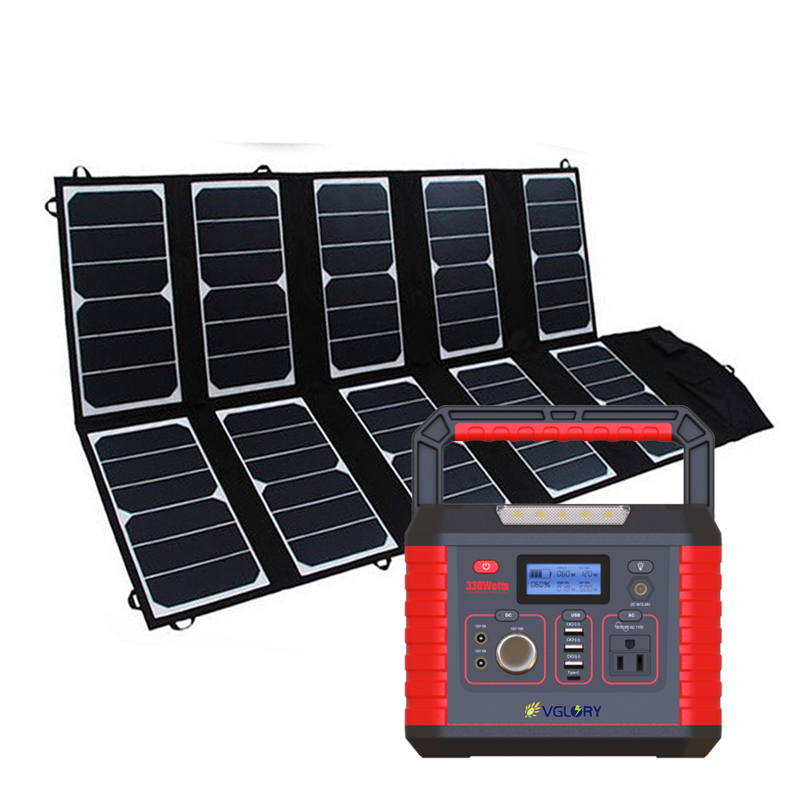 Silent 300w 110v Ac Mini Storage Energy System With Mppt Controller 52000mah Solar Power Station 2019