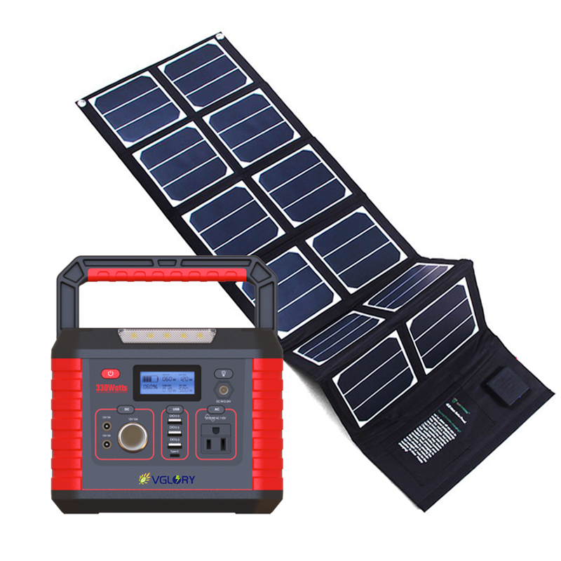 Off-grid Led Mini Flexibility 300w Portable Camping Battery Backup Home Application Ac Solar Power