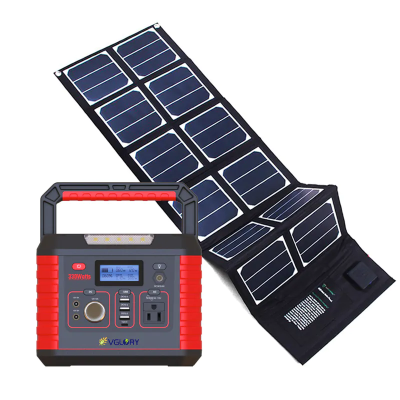 Off-grid Led Mini Flexibility 300w Portable Camping Battery Backup Home Application Ac Solar Power