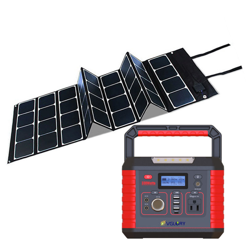 Sale System 300watt 220v Powered 300 Watt Power Portable Panel Off Grid Home Solar Camping Generator