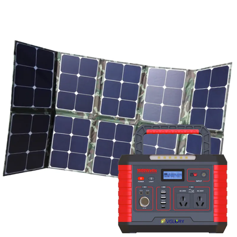 Off Grid Home Energy System 500w 1000w Multifunctional Small Portable Solar Power Generator 1000-watts